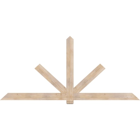 Ekena Millwork Kennewick Smooth Timber Gable Bracket, Douglas Fir, 108"W x 49"H x 1 1/2"D x 5 1/2"F, 11/12 Pitch GBW108X49X0206KEN00SDF